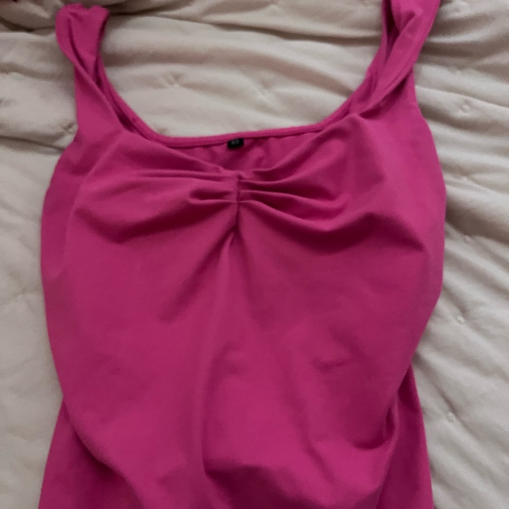 Pink Sleeveless Top